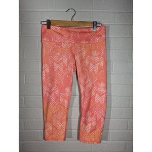 Alo Yoga Womens Airbrush Guava Capri Leggings Sz S Gym Athletic Workout Outdoors